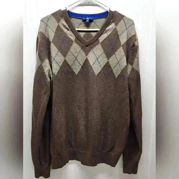 GAP MEN'S V-NECK SWEATER, LARGE - Picture 1 of 16
